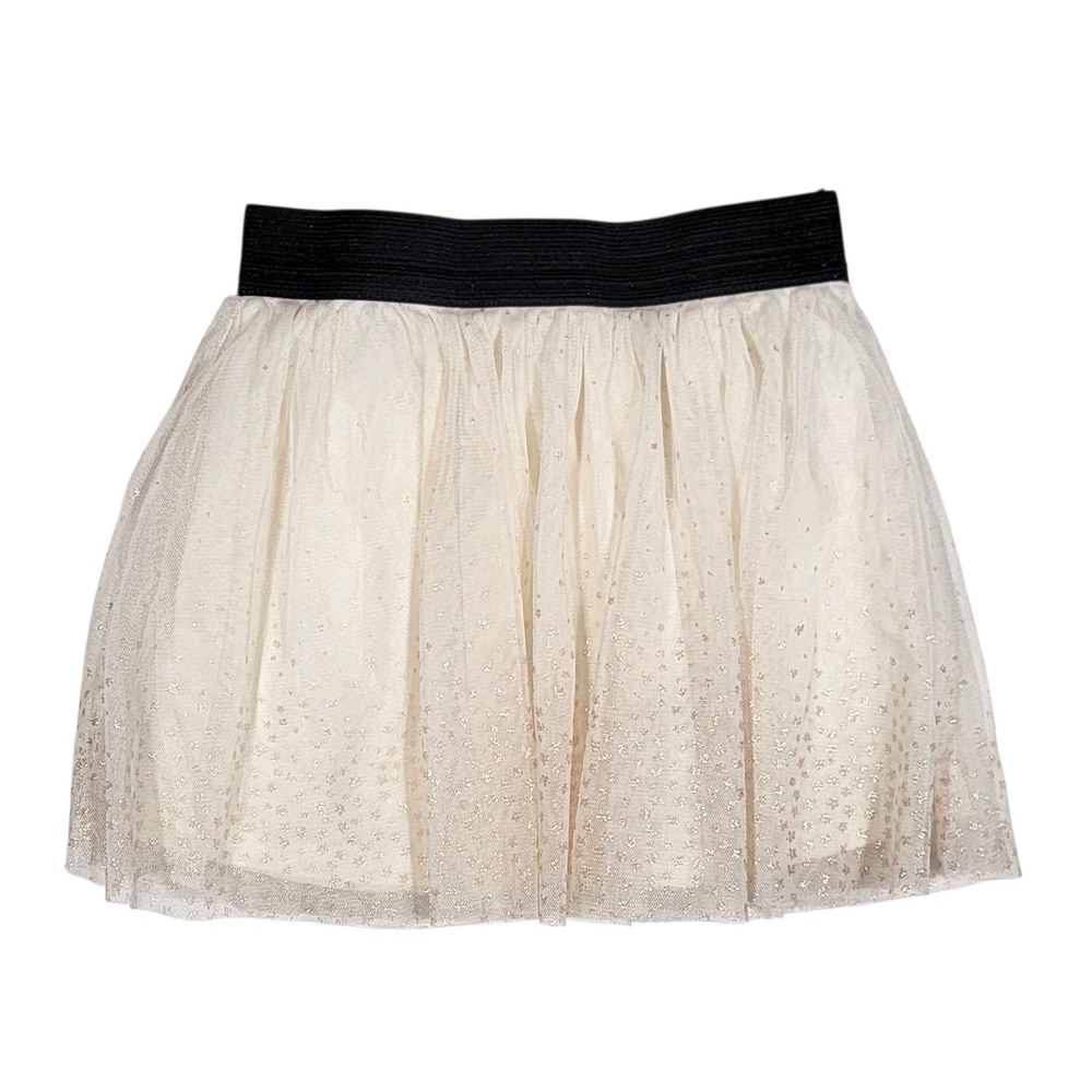 Epic Threads Cream Gold Tulle Skirt Girls Sz 4T Sparkly‎ Christmas Holiday Party